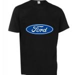 FORD LOGOLU BASKILI TİŞÖRT SİYAH RENK