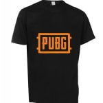 PUBG MOBİLE LOGOLU BASKLI TİŞÖRT SİYAH RENK