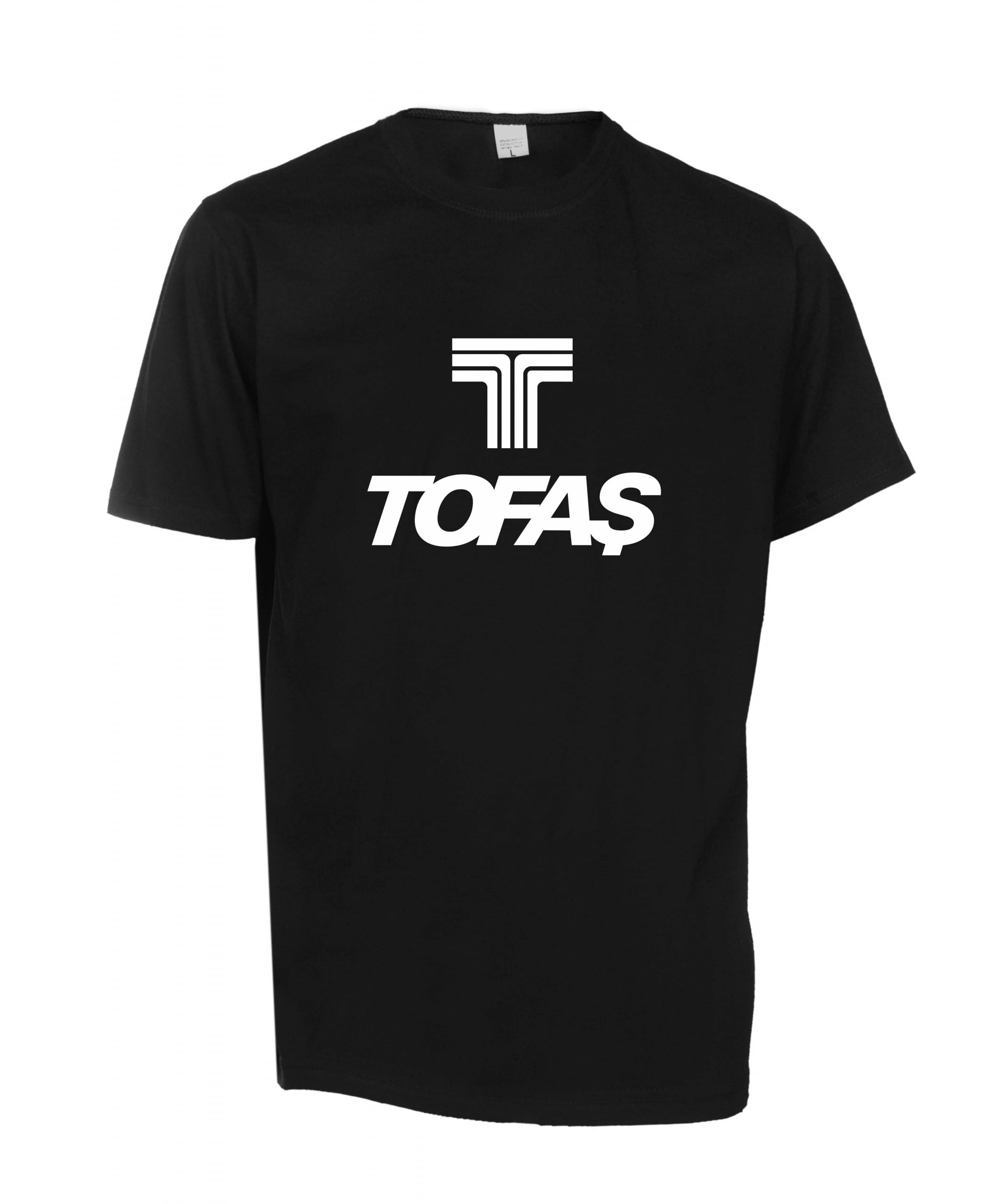 TOFAŞ LOGOLU BASKILI TİŞÖRT SİYAH RENK