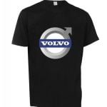 VOLVO LOGOLU BASKILI TİŞÖRT SİYAH RENK