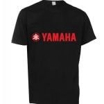 YAMAHA LOGOLU BASKILI TİŞÖRT SİYAH RENK